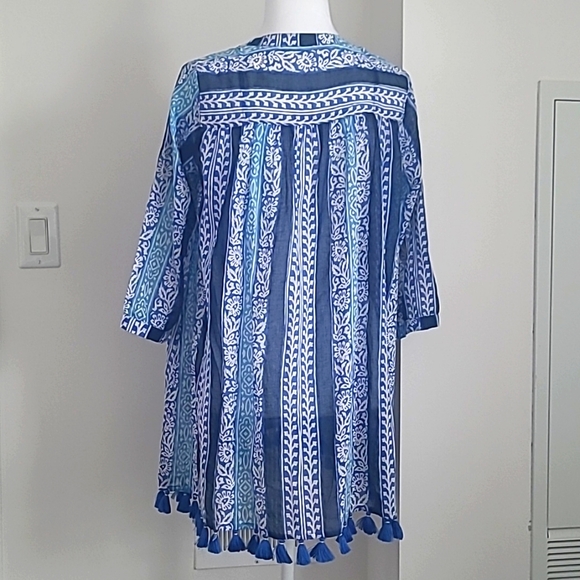 Roller Rabbit Blue And White Tunic Size XXS - Picture 5 of 7